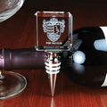 Square Crystal Wine Stopper